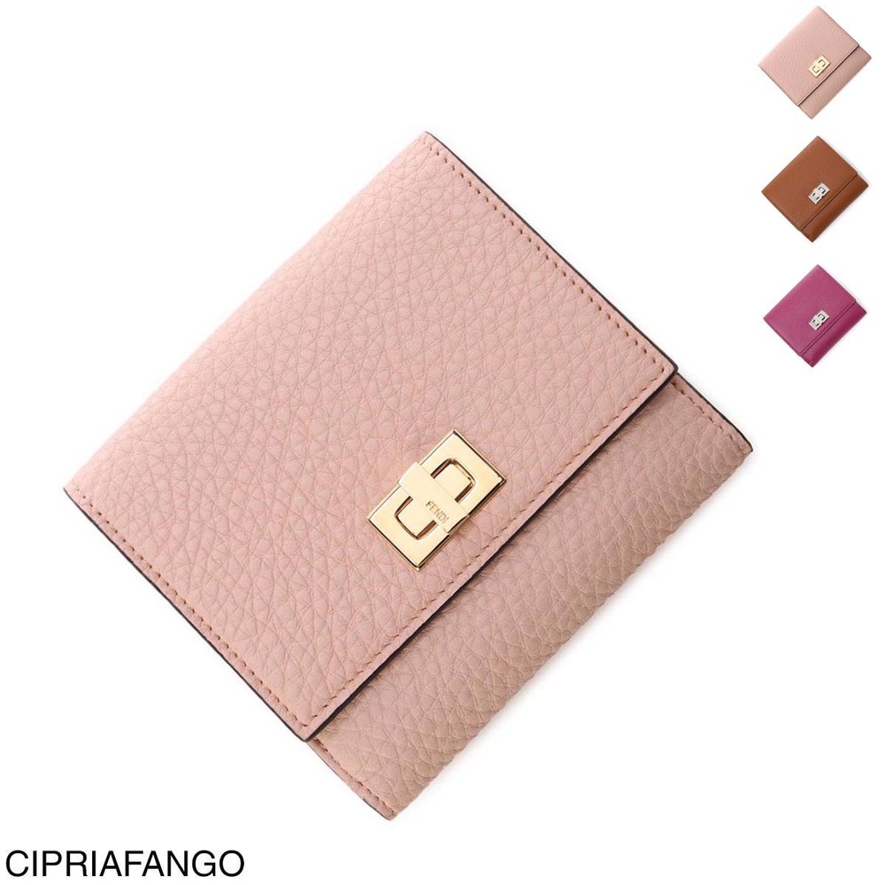 Fendi PEEKABOO Bifold Wallet Coin Purse